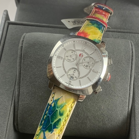 Authentic MICHELE ASCALON Steel DIAMONDS WATCH main image 6